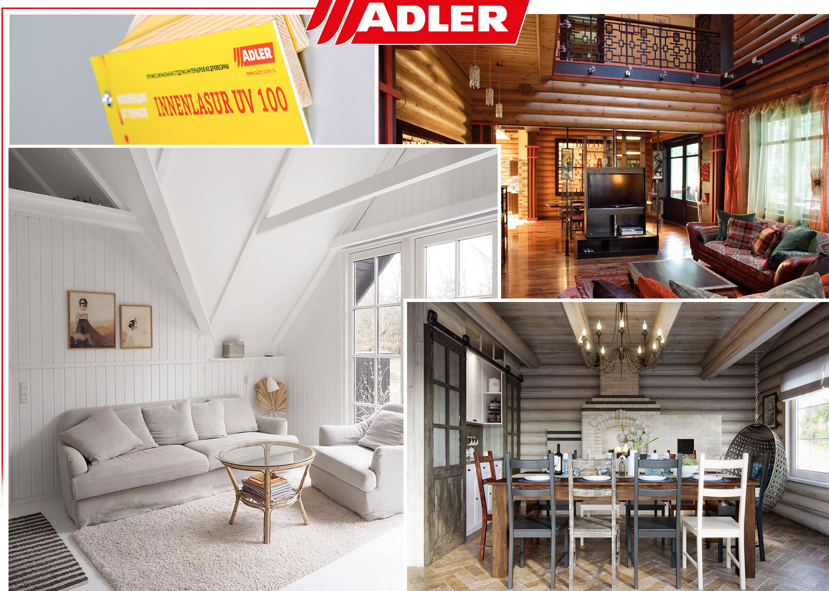 Применение лазури Adler Innenlasur UV 100